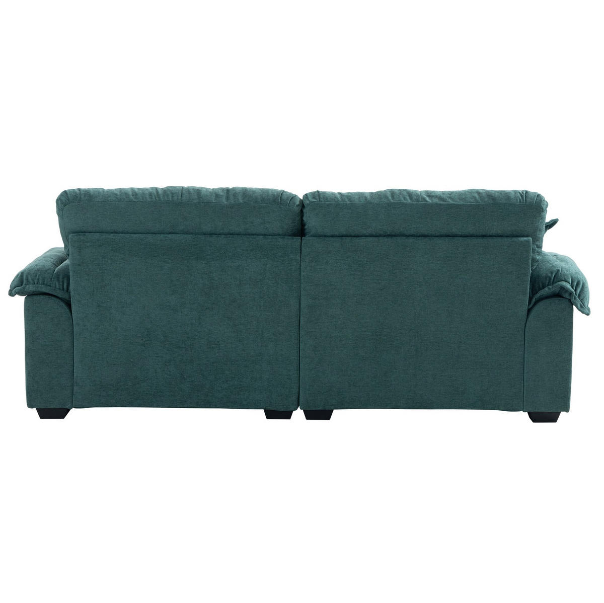 2-SITZER Sofa Chenille mit tiefem Sitz, Doppelschicht-Sitzkissen 213,4/90,1/87,6 cm Grün - Grün, Textil (90.1/87.6/213.4cm) - Redom