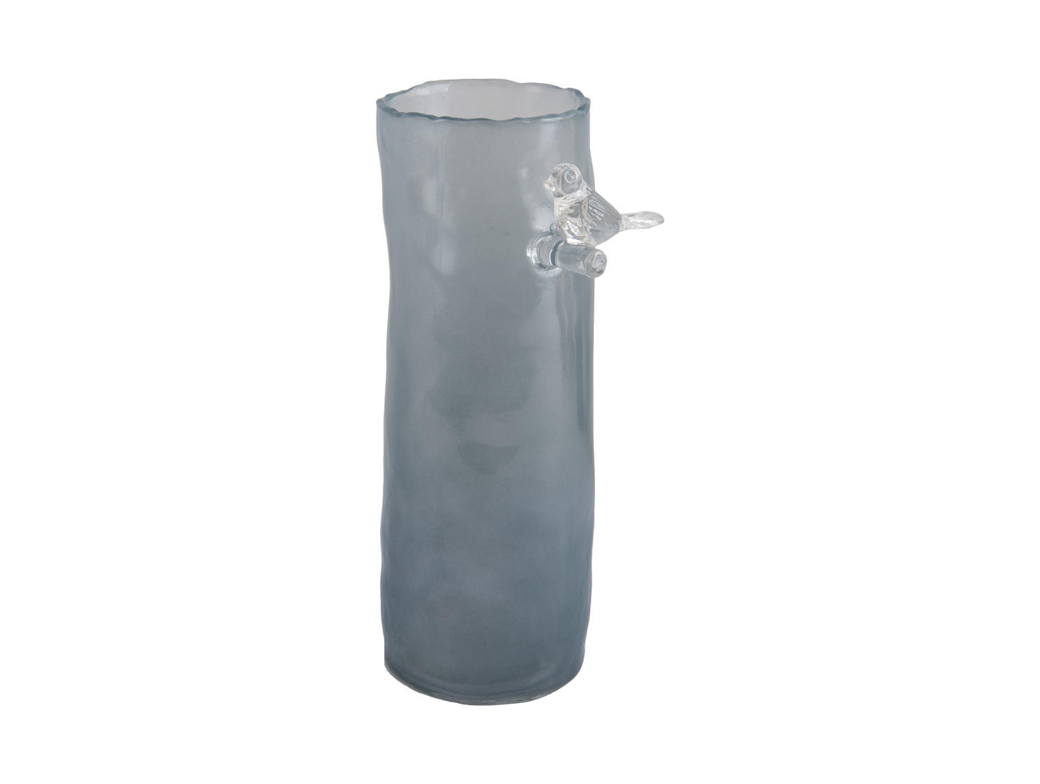 VASE Bird On Branch 9/9/27 cm - Blau, Glas (9.5/27cm) - Present Time
