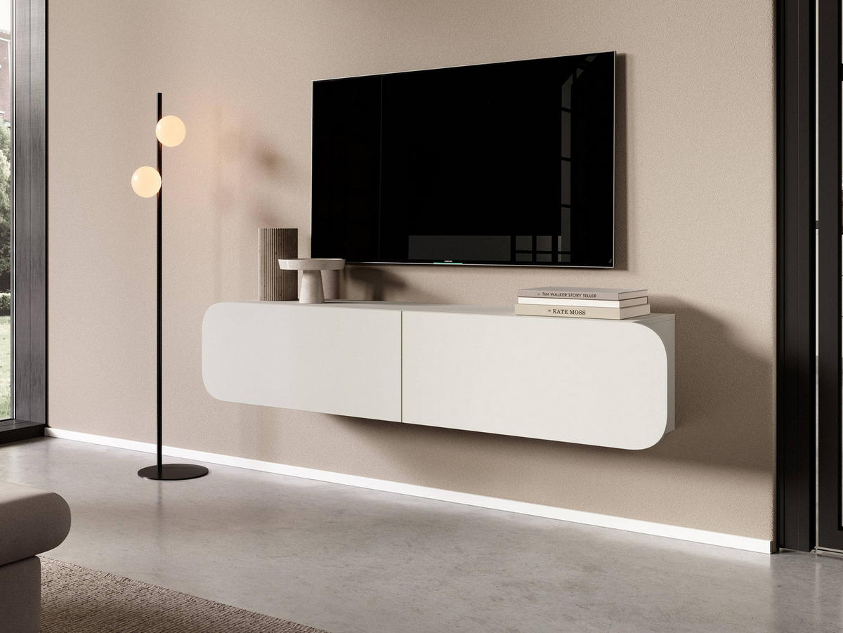 TV-LOWBOARD C Rene 2D - Kaschmir, Holzwerkstoff (160/34/36cm) - MIRJAN24