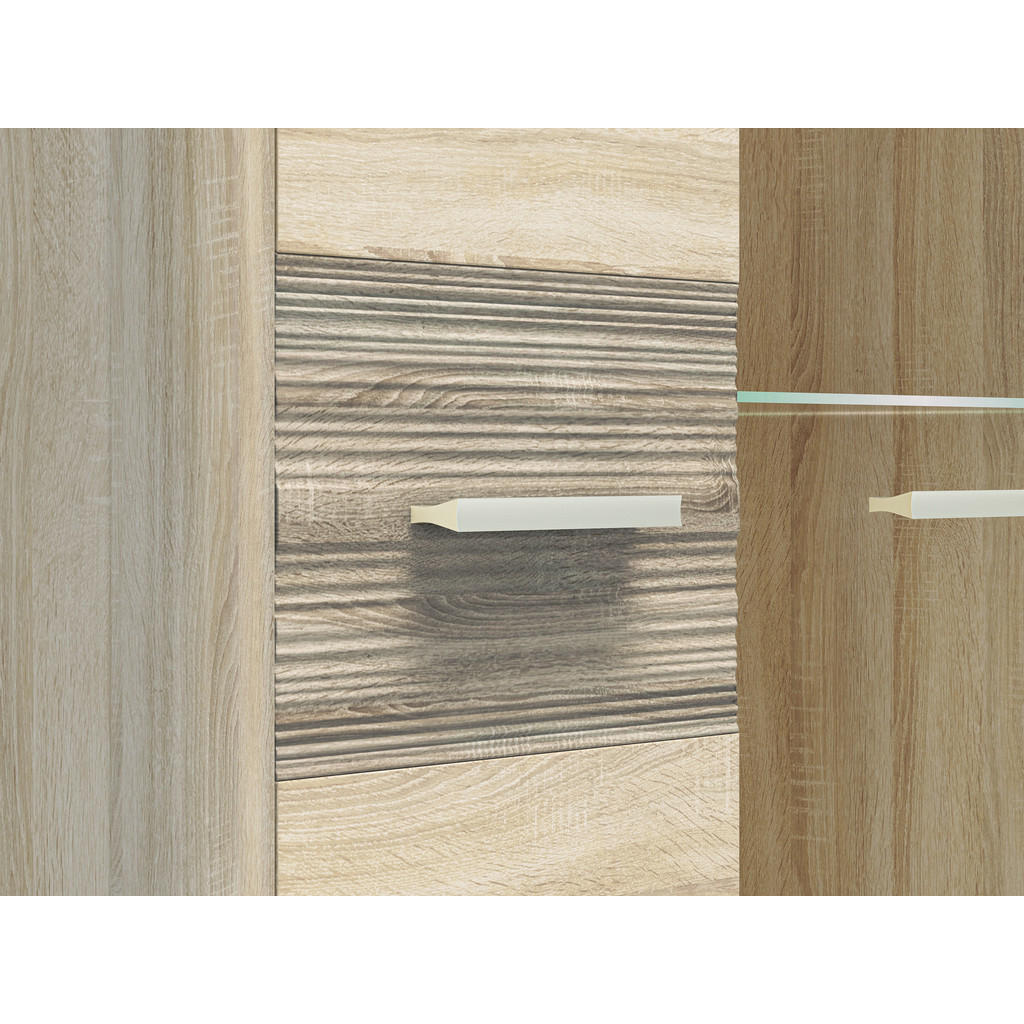Thumbnail - Feldmann-Wohnen Wohnwand, Braun, Holz, 13 Fächer, 3 Schubladen, Rechteckig, 315x201x66 cm, Wohnzimmer, Wohnwände, Anbauw...