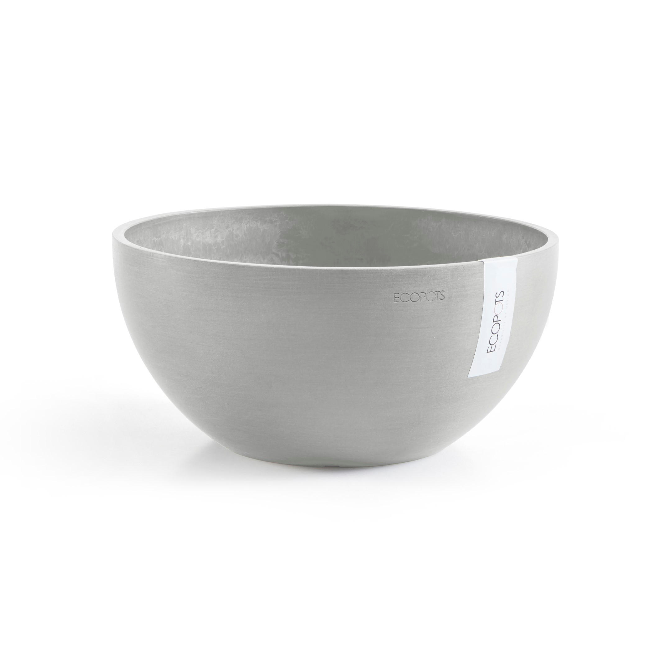 Ecopots Blumentopf Hellgrau 12 cm