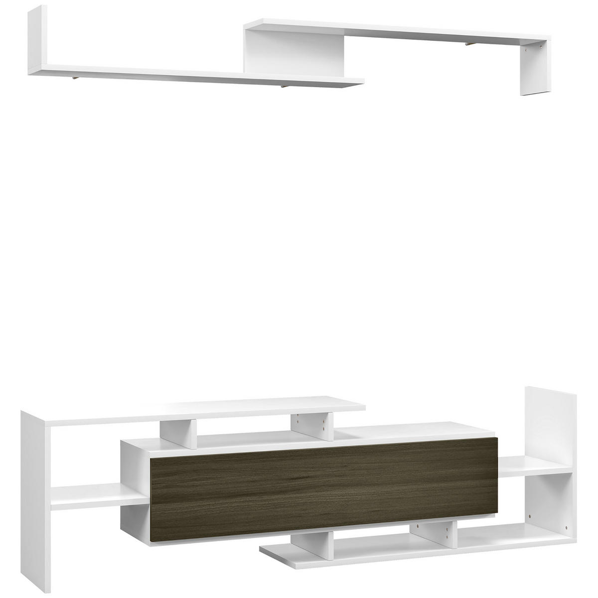 TV-MÖBEL Multicolor 1 Stück - Multicolor, Holzwerkstoff (153.6/42/25cm) - GiPP