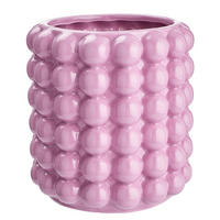 BLUMENÜBERTOPF Bubble - Pink, Keramik (15cm) - Butlers
