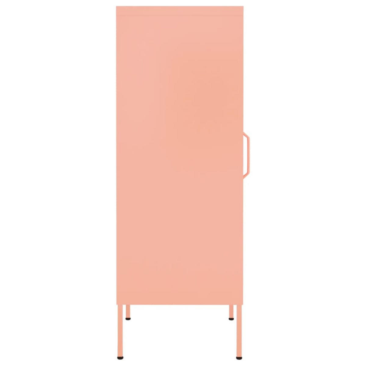 LAGERSCHRANK Rosa 42,5/35/101,5 Cm Stahl - Rosa, Metall (35/101.5/43cm) - vidaXL