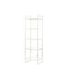 STANDREGAL MARIKI 55x40x180 cm, Glas-Metall, Silber - Silberfarben, Glas (40/180/55cm) - Light & Living