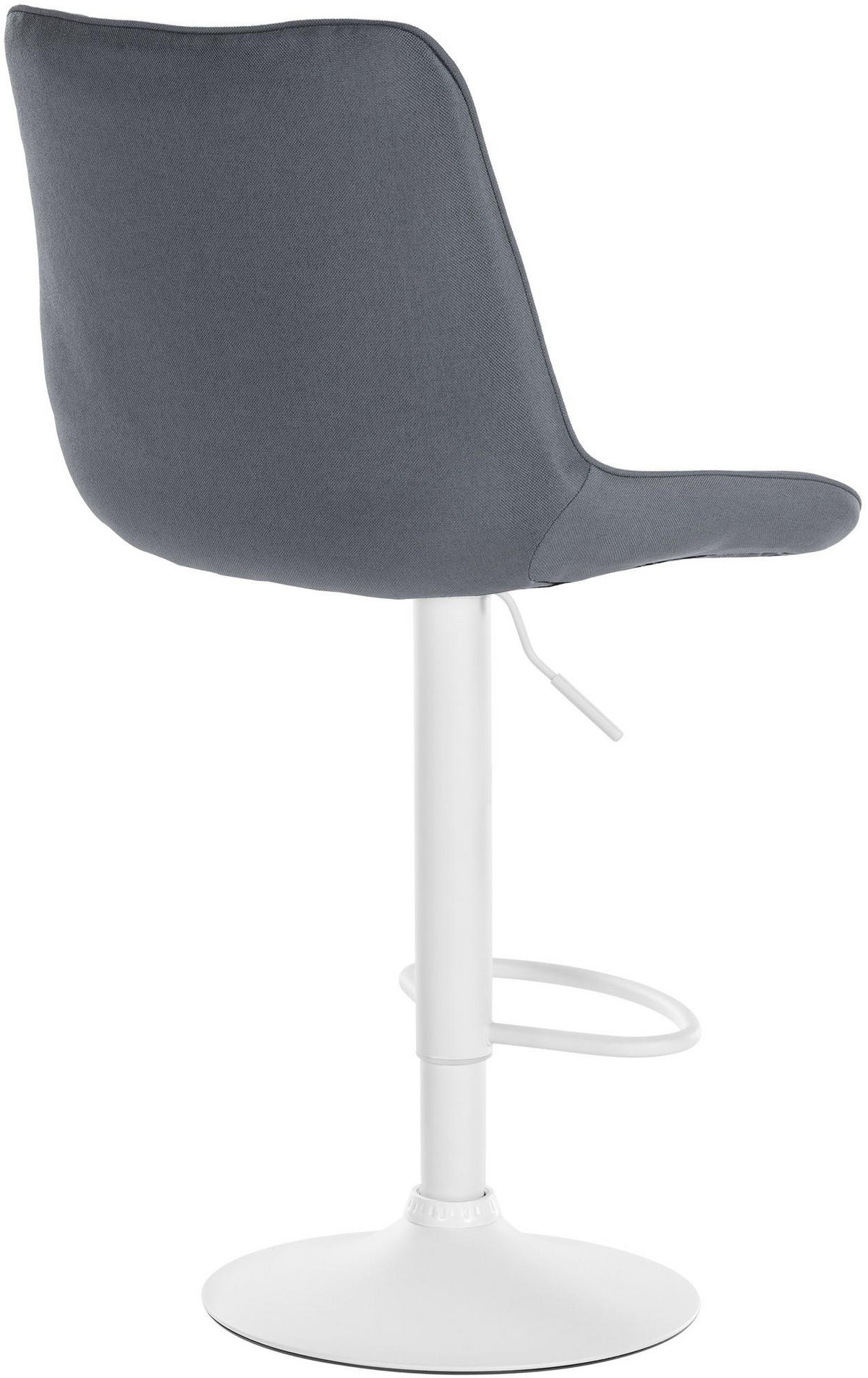 BARHOCKER 2er Set Stoff grau - Grau, Textil/Metall (49.5/91/50cm) - CLP