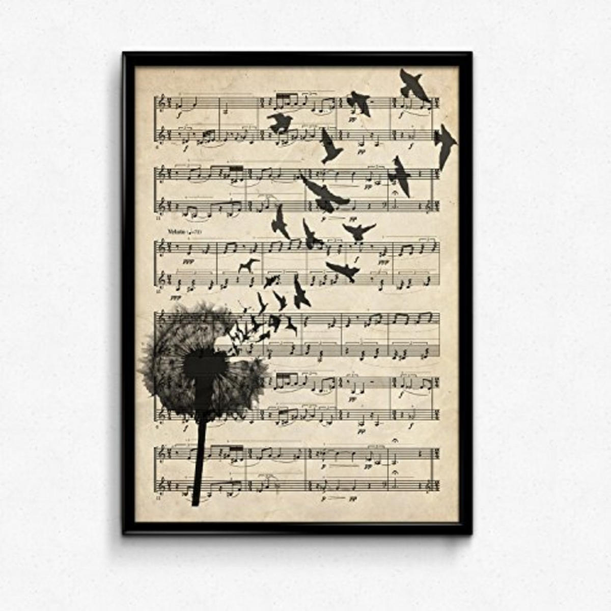 POSTER Musik Vintage A4 Rahmenlos - Klar, Papier (29.7/5/21cm) - Nacnic