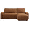 ECKSOFA ARGOS Orange Struktur - Schwarz/Orange, Kunststoff/Textil (245/150cm) - MKS