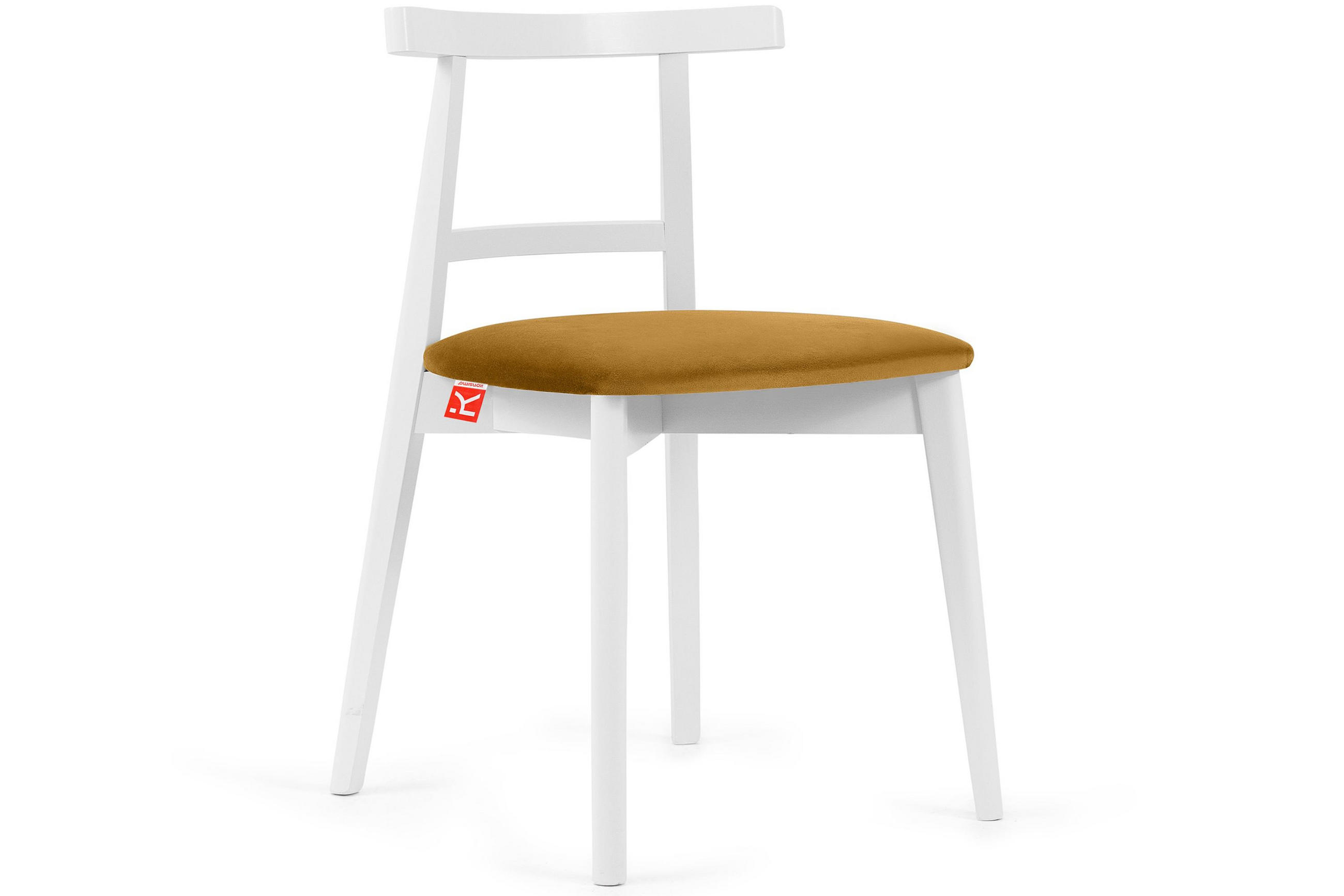 ESSTISCHSTÜHLE LILIO 2 St Vintage, Gelb / weiß - Gelb/Weiß, Holz/Textil (47/76/45cm) - KONSIMO®