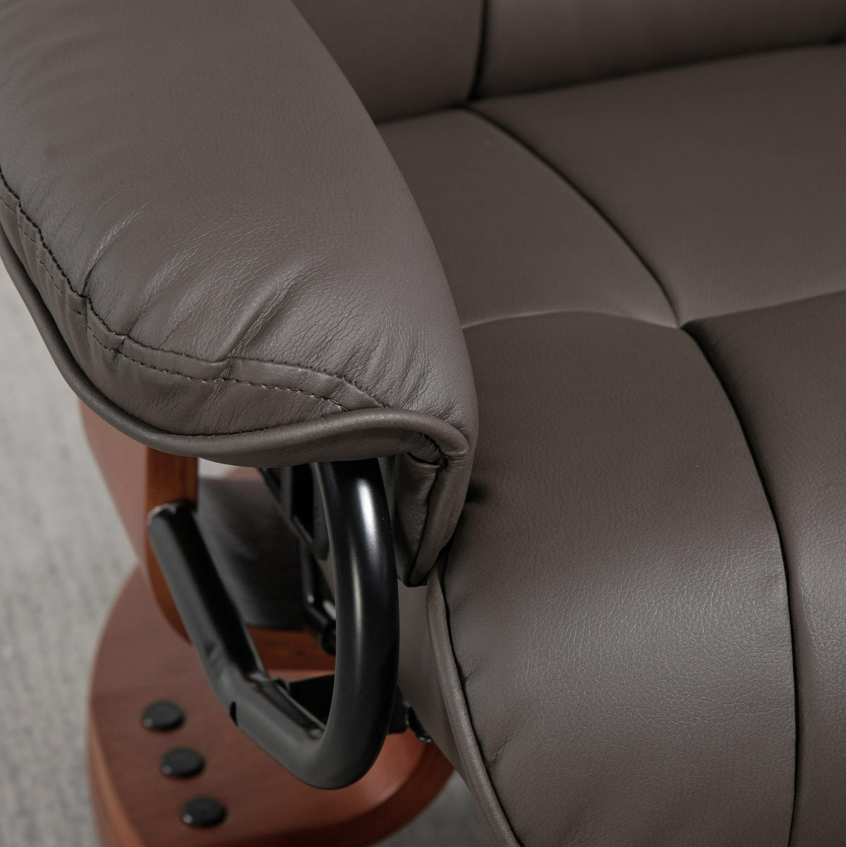 RELAXSESSEL in Braun 88x78x103 cm mit Liegefunktion und 360°-Drehfunktion - Braun, Kunststoff (78/103/88cm) - IVMEU