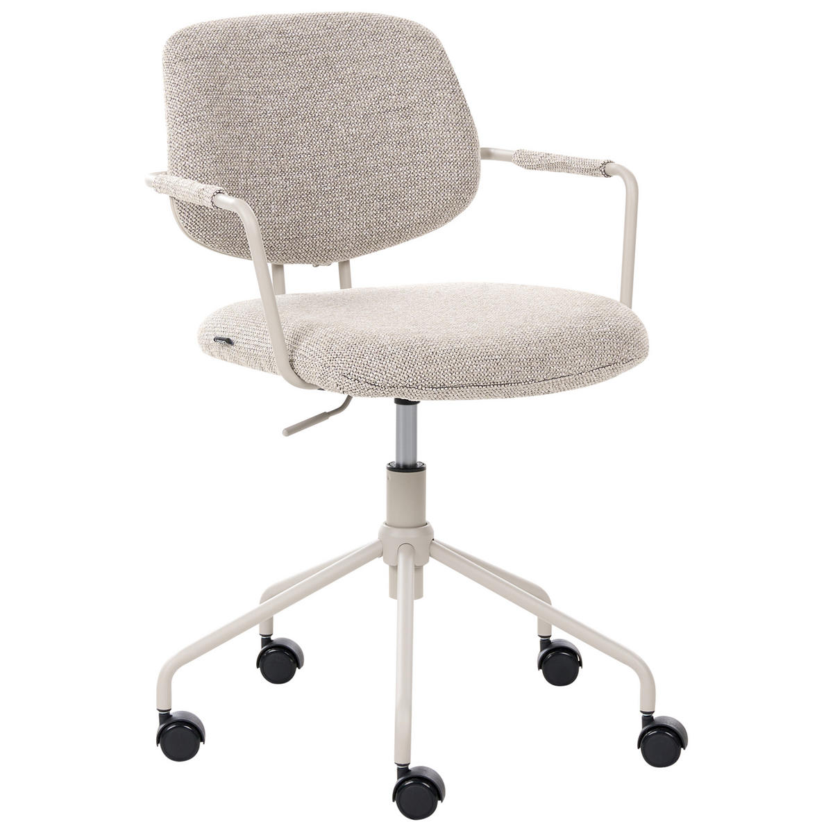 BÜROSTUHL Stoff Beige Ripley - Beige, Textil (60/82/60cm) - Beliani