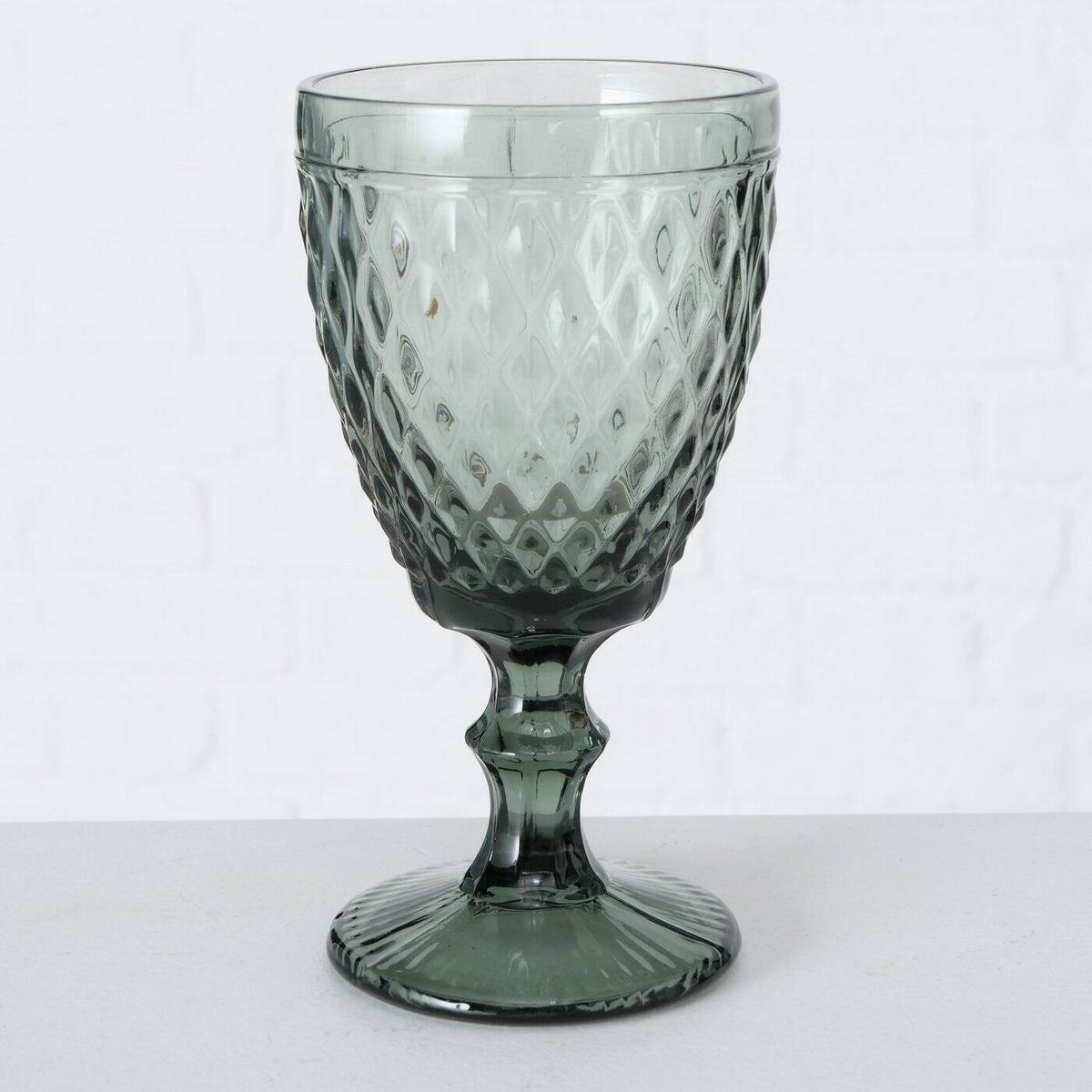 WEINGLAS Aurora 300 ml - Grau, Glas (300L) - Boltze Home