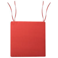 Gartenstuhlkissen Rot 46/46 cm Sassari Premium - Rot, Textil (46/5/46cm) - Beliani
