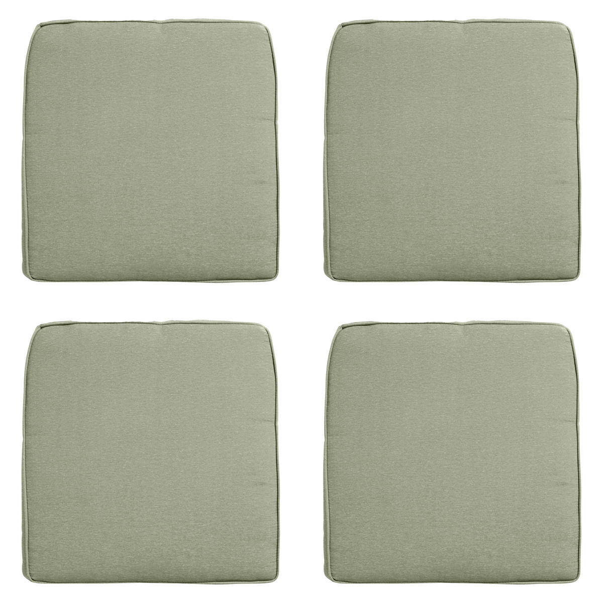 SITZKISSEN Panama 48/48 cm 4er-Set - Hellgrün, Textil (48/5/48cm) - Madison