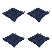 SITZKISSEN Panama 46/46 cm 4er-Set - Blau, Textil (46/5/46cm) - Madison