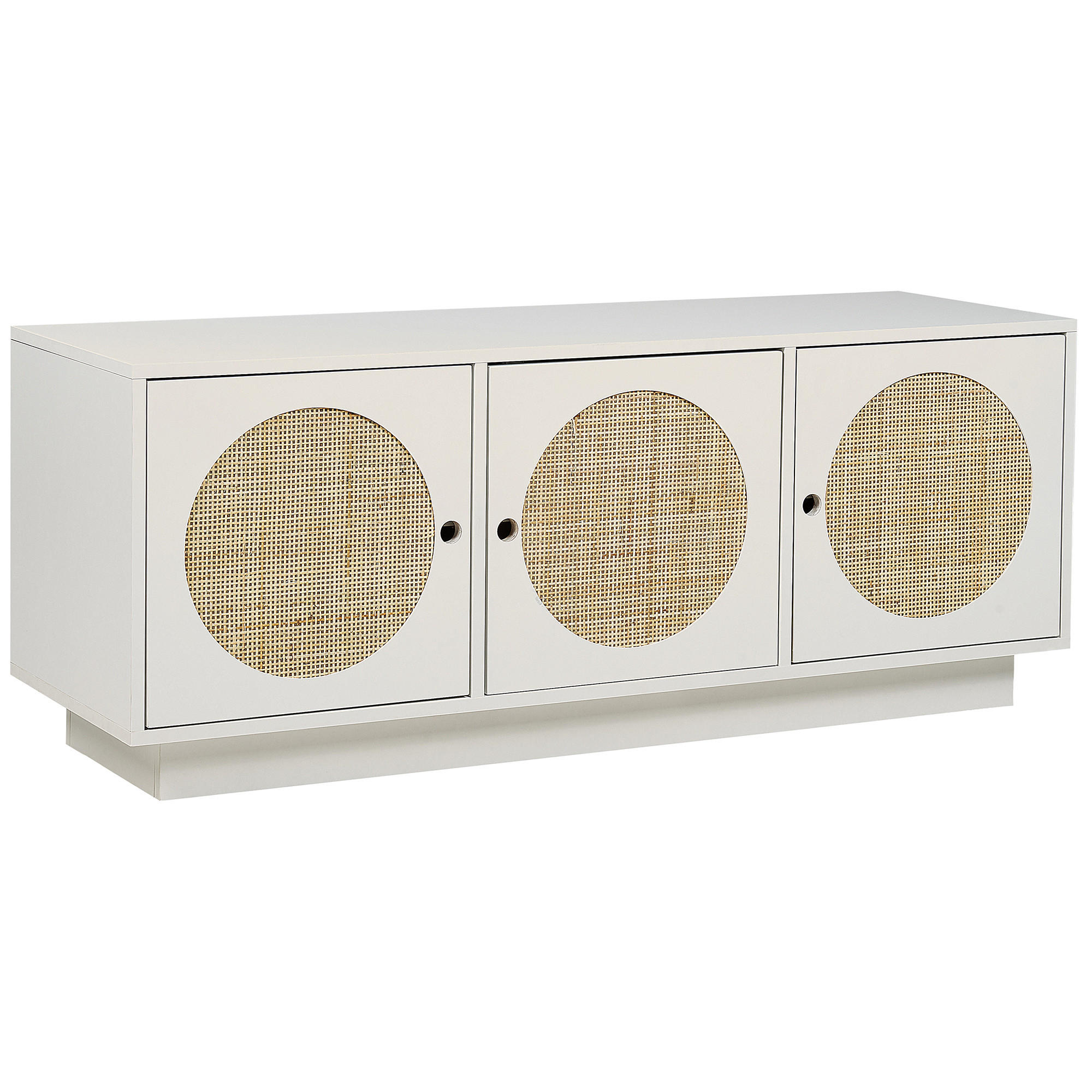 SCHRANK Weiß Uyuni - Weiß, Holzwerkstoff (120/40/40cm) - Beliani