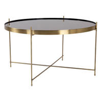 COUCHTISCH 70x40 cm messingfarben Stahl - Goldfarben, Holzwerkstoff (70/70/40cm) - ebuy24