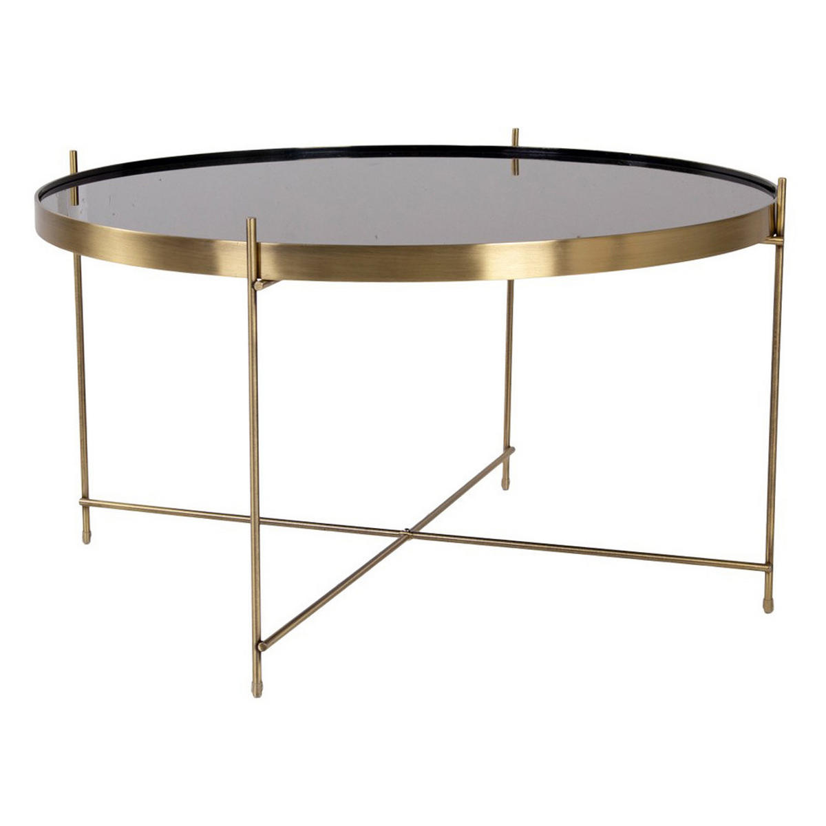 COUCHTISCH 70x40 cm messingfarben Stahl - Goldfarben, Holzwerkstoff (70/70/40cm) - ebuy24