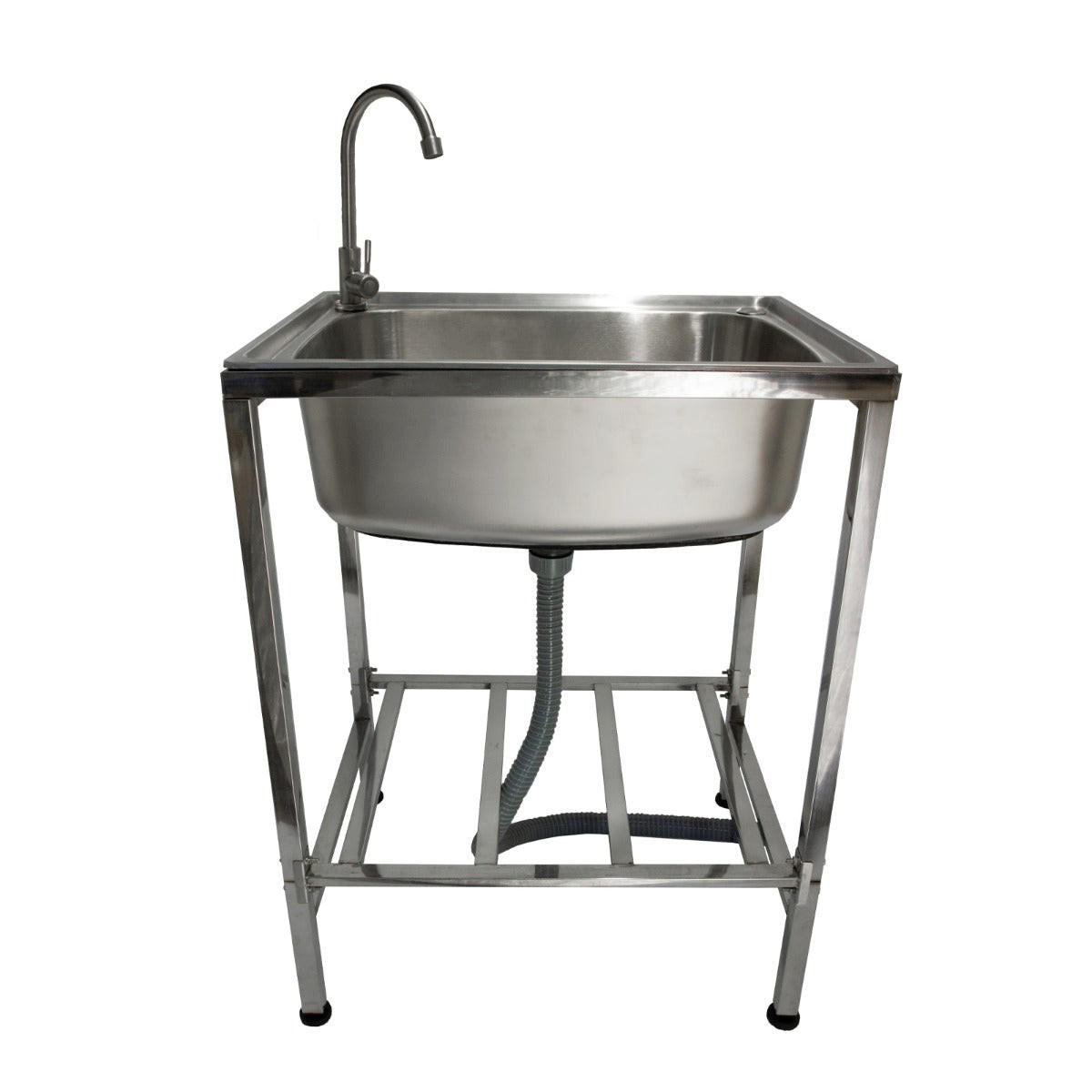 MEHRZWECK-CAMPING-SPÜLE EDELSTAHL - Silberfarben, Metall (60/79/45cm)