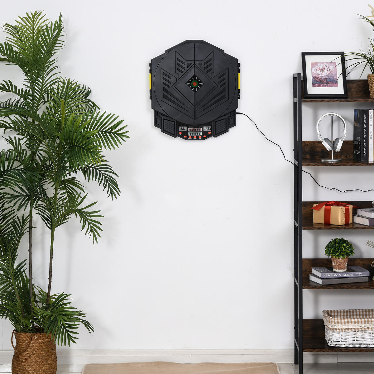 ELEKTRONISCHE Dartscheibe - Schwarz, Kunststoff (54.6/5.5/49cm) - HOMCOM