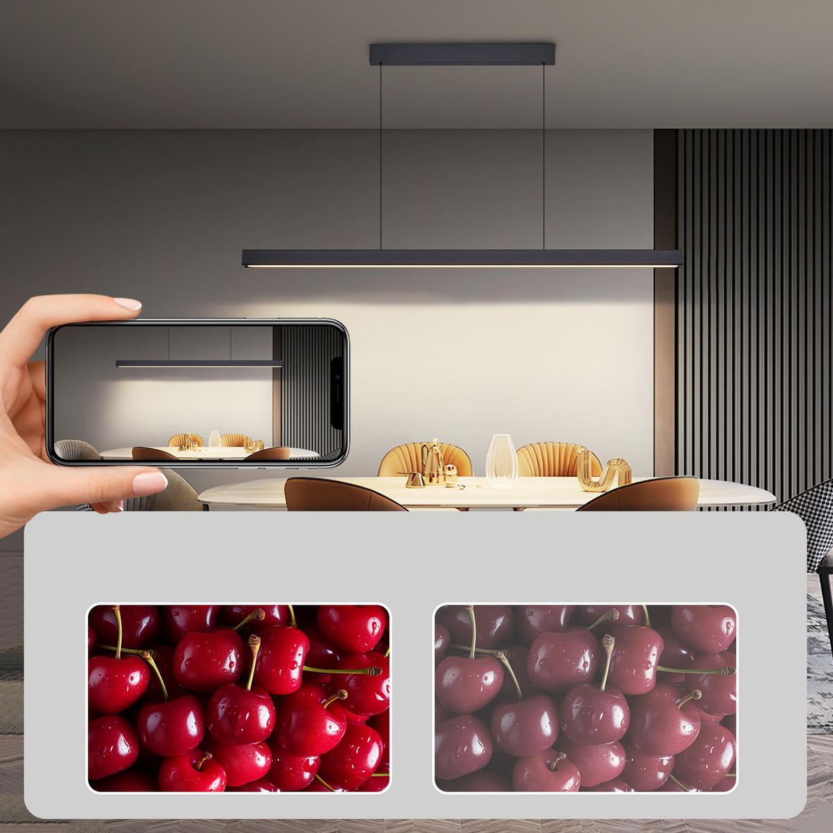 HÄNGELEUCHTE Haleq 1.6/4.6/138 cm - Schwarz, Metall (148/5/138cm) - ZMH