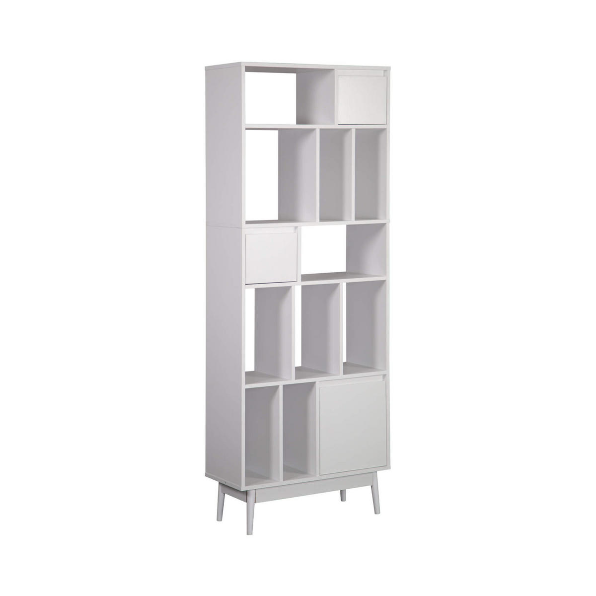 BÜCHERREGAL Weiß 29,5/70/187 cm - Weiß, Holzwerkstoff (70/187/29.5cm) - Mobili Rebecca