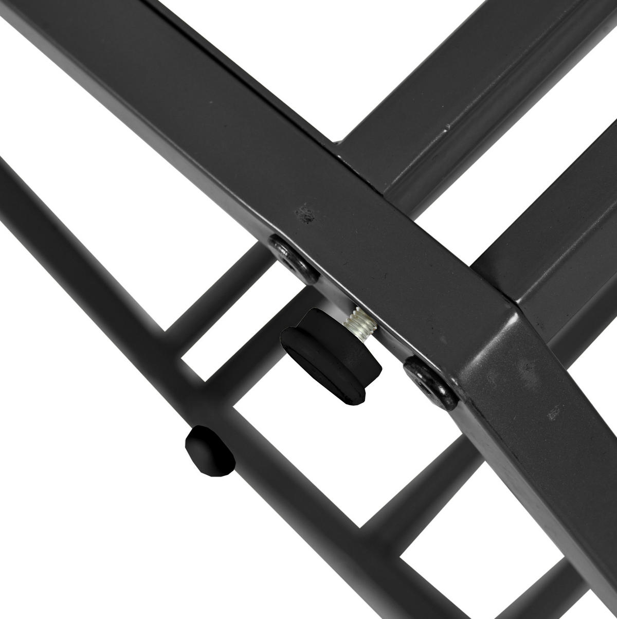 JÍDELNÍ stůl z MDF a oceli, 115,5/100/75 cm bílá/černá - černá, kompozitní dřevo (115.5/100/75cm) - BEAOK