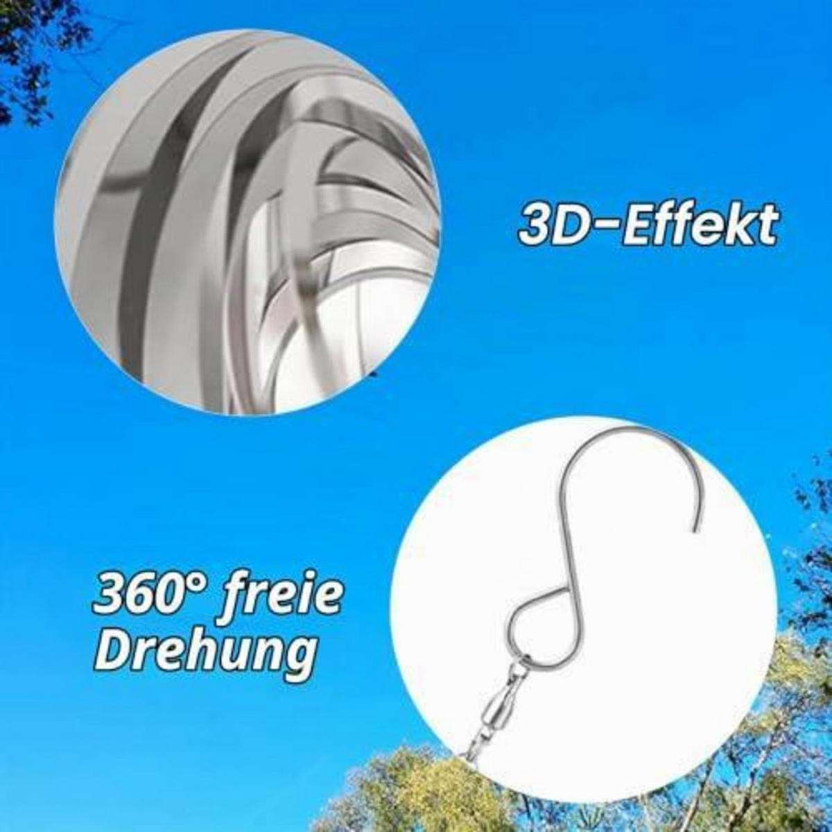 WINDSPIEL Herz 15 cm Edelstahl Silber Metallic - Silberfarben, Metall (15/15/15cm)