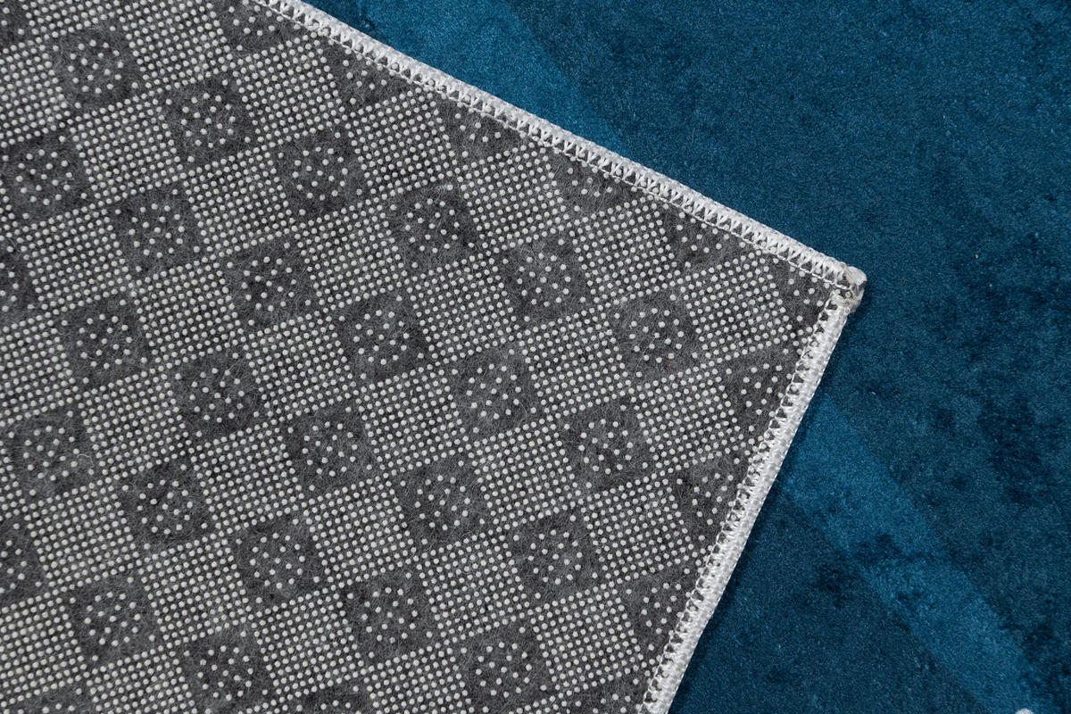 TEPPICH EMMA Blau 80/150 cm - Blau, Kunststoff (80/150cm) - Tapiso