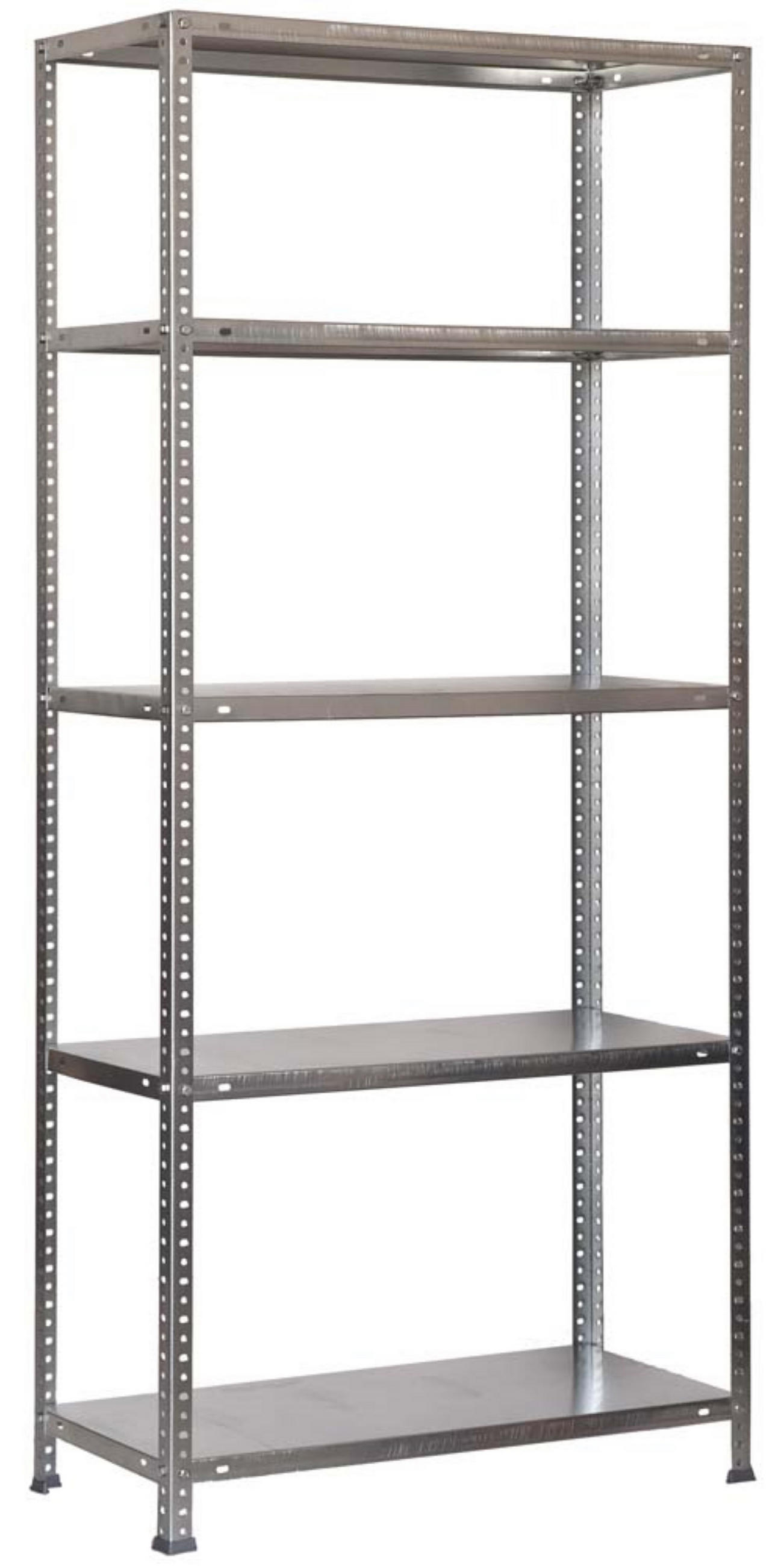 SCHRAUBREGAL PANDA TALL | HxBxT 200x100x40cm | 5 Fachböden | Fachlast 100kg | Grau - Grau, Metall (100/200/40cm) - PROREGAL