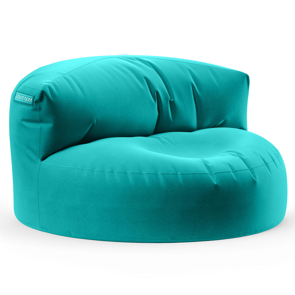 INDOOR OUTDOOR SITZSACK Lounge Sofa - Türkis, Textil (90/50/50cm) - Green Bean