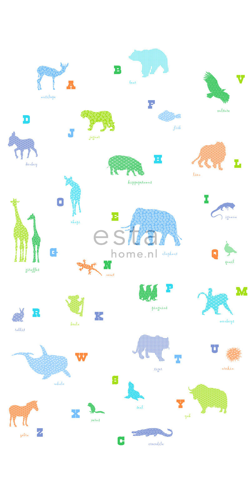 FOTOTAPETE Tiere 150 x 279 cm - Grün, Papier (150/279cm) - ESTAhome