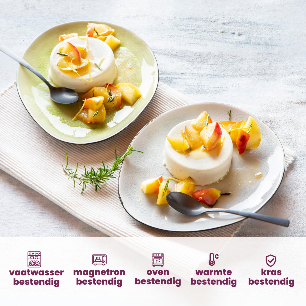 FRÜHSTÜCKTELLER / Dessertteller Streetfood 19.5 x 16 cm - 10 Stück - Multicolor, Keramik (20/16/2cm) - Cosy & Trendy