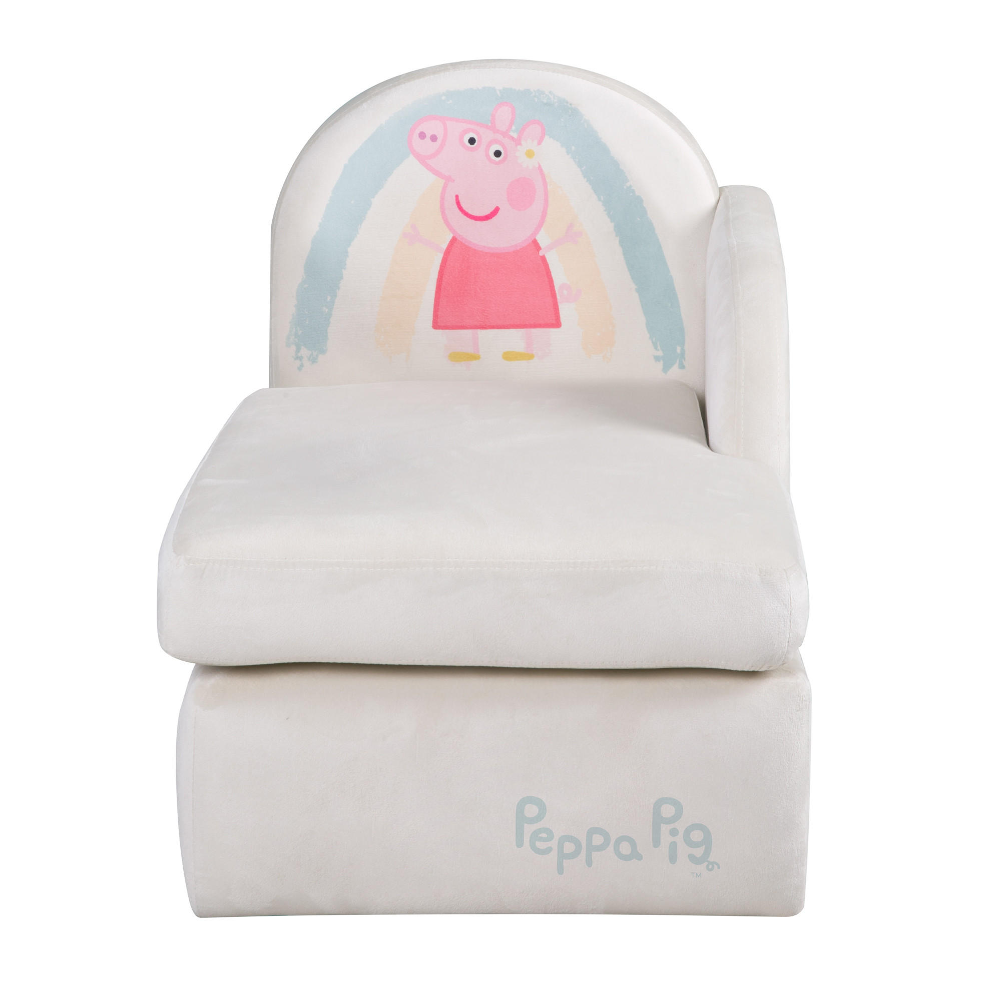 KINDERLOUNGESOFA Peppa Pig - Beige, Holzwerkstoff/Textil (75/54/47cm) - Roba