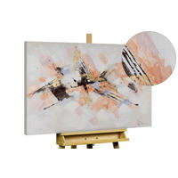 ACRYLBILD HANDGEMALT 100/75 cm - Pink/Weiß, Holz/Textil (100/75cm) - KUNSTLOFT