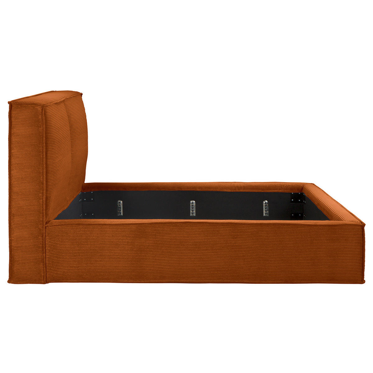 POLSTERBETT - Orange, Textil (160/200cm) - home24