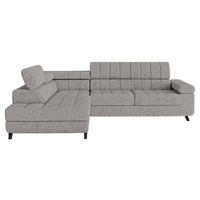 ECKSOFA Nord, Seite: Links - Schwarz/Alufarben, Holz/Textil (264/203cm) - MIRJAN24