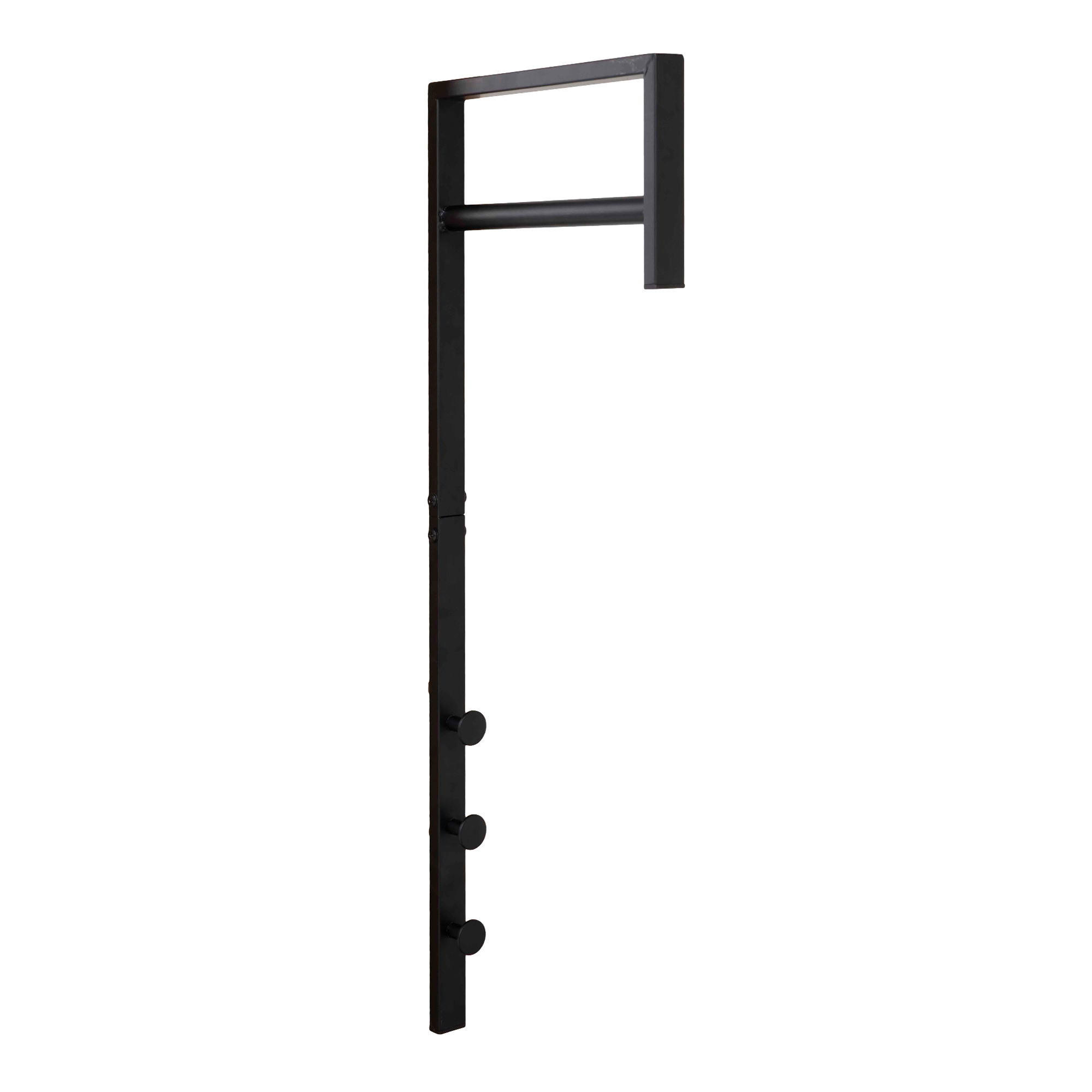 KLEIDERSTÄNDER Trento Metall Schwarz - Schwarz, Metall (30/82/3cm) - tinkaro