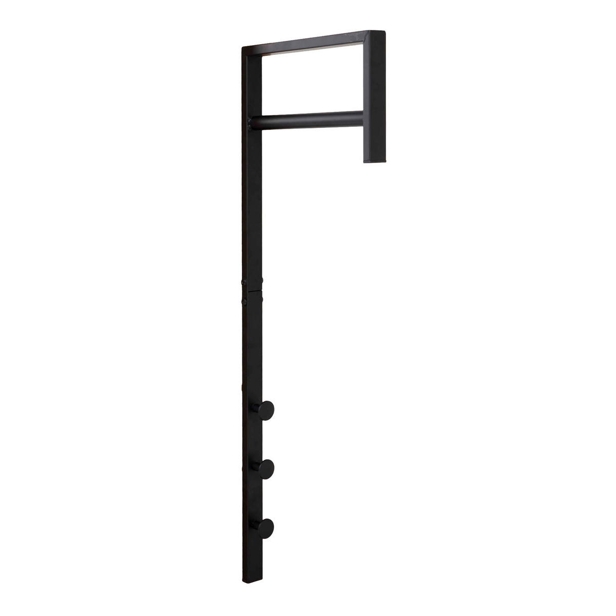 KLEIDERSTÄNDER Trento Metall Schwarz - Schwarz, Metall (30/82/3cm) - tinkaro