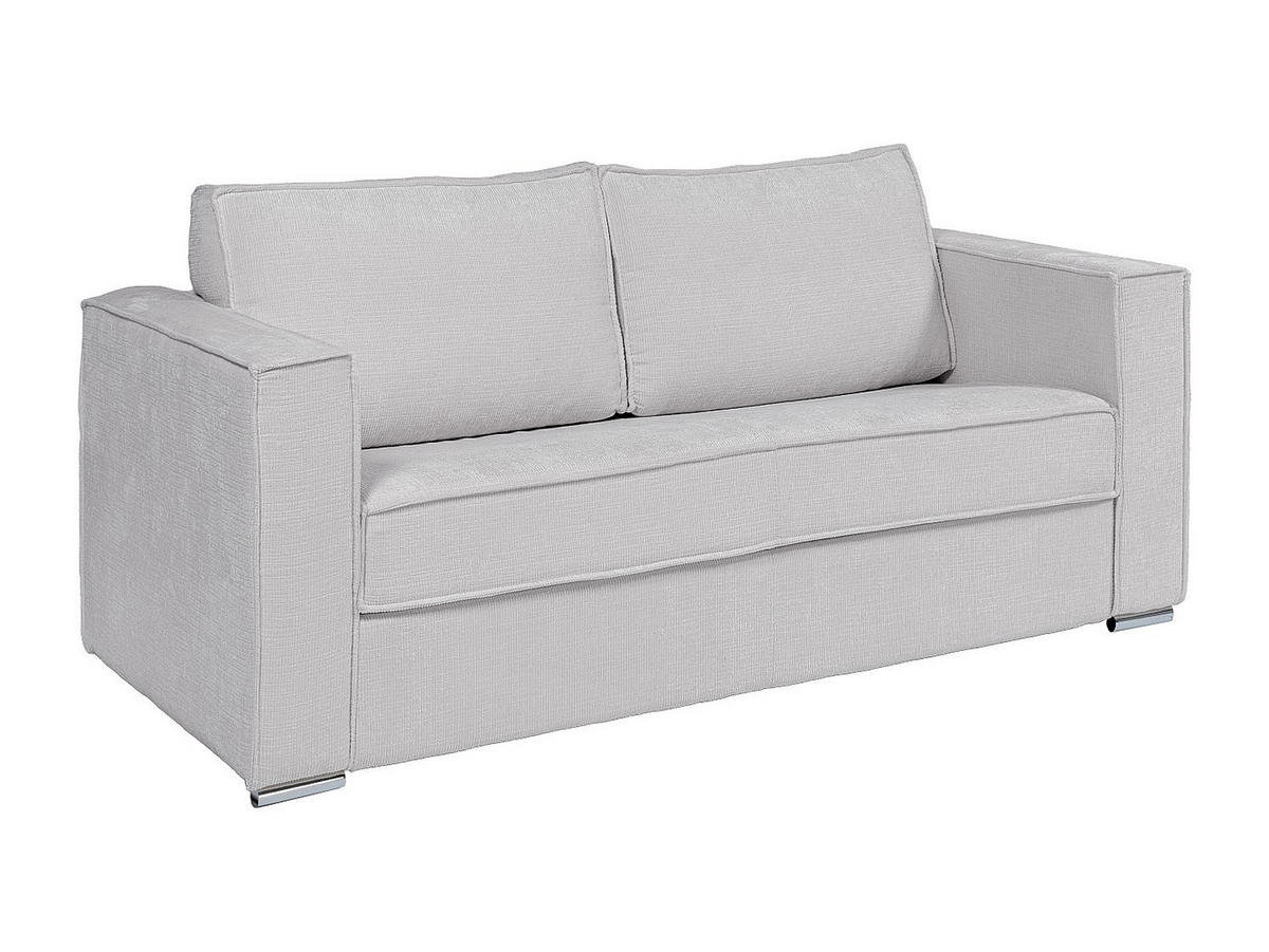 SCHLAFSOFA - 4 Personen - stoff - hellgrau Loreto - Hellgrau, Textil (215/90/223cm) - Vente-Unique