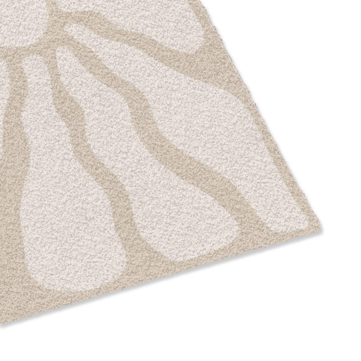 PREPRAŽNIK ZA VRATA Blommig - Print - Beige - Brun - Minimalistisk 90x60 cm - peščene barve, umetna masa (90/0.4cm) - MuchoWow
