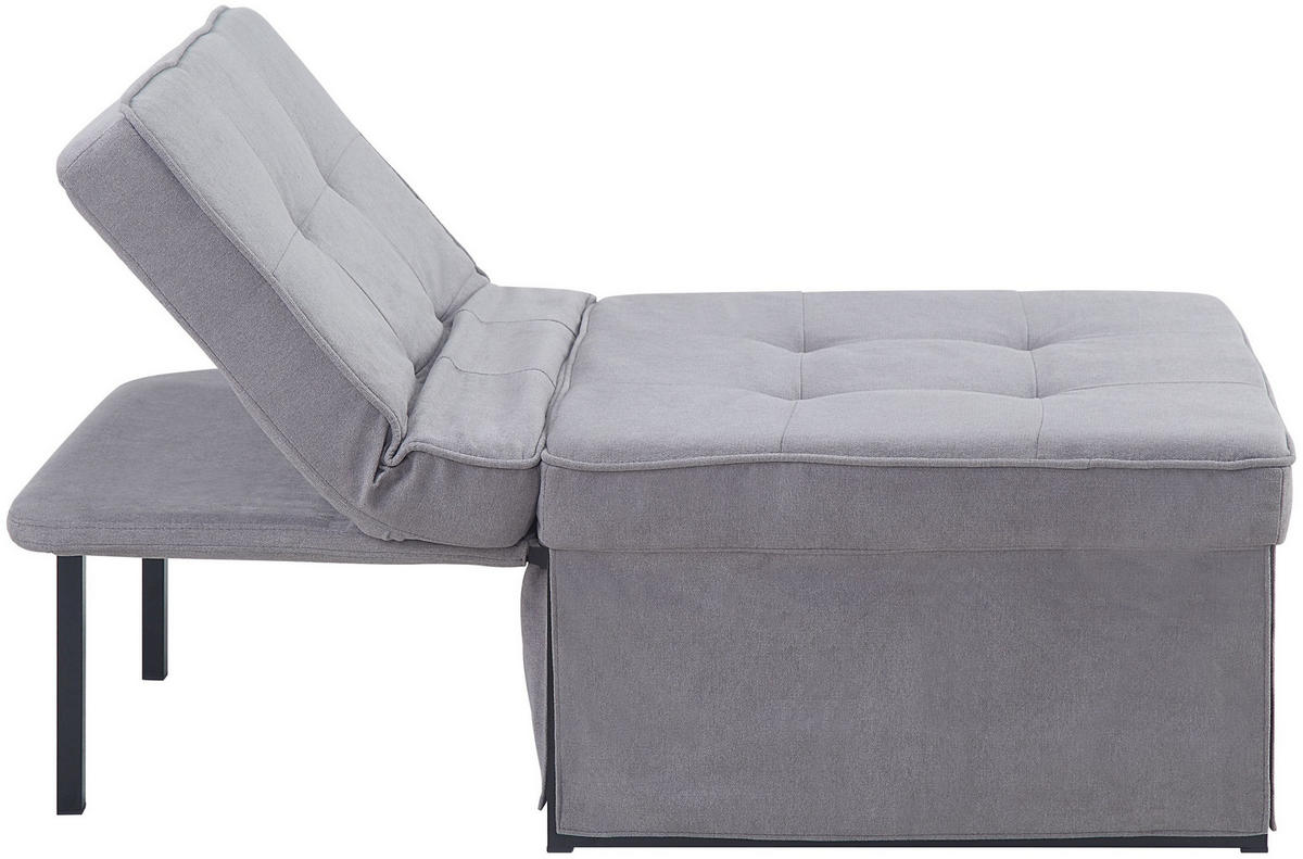 MULTIFUNKTIONSHOCKER Finn Grau 80/72/43 cm - Grau, Textil (72/80/43cm) - ATLANTIC home collection