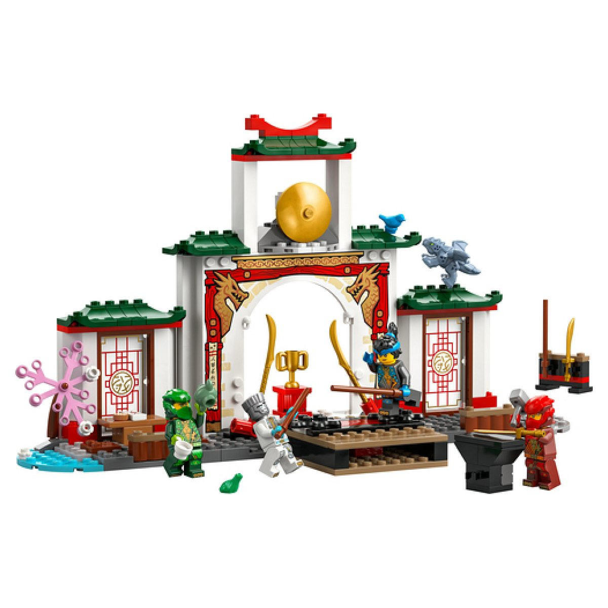 KLEMMBAUSTEINE Ninjago Ninja Spinjitzu-Tempel - Rot, Kunststoff (6/26/28cm) - Lego
