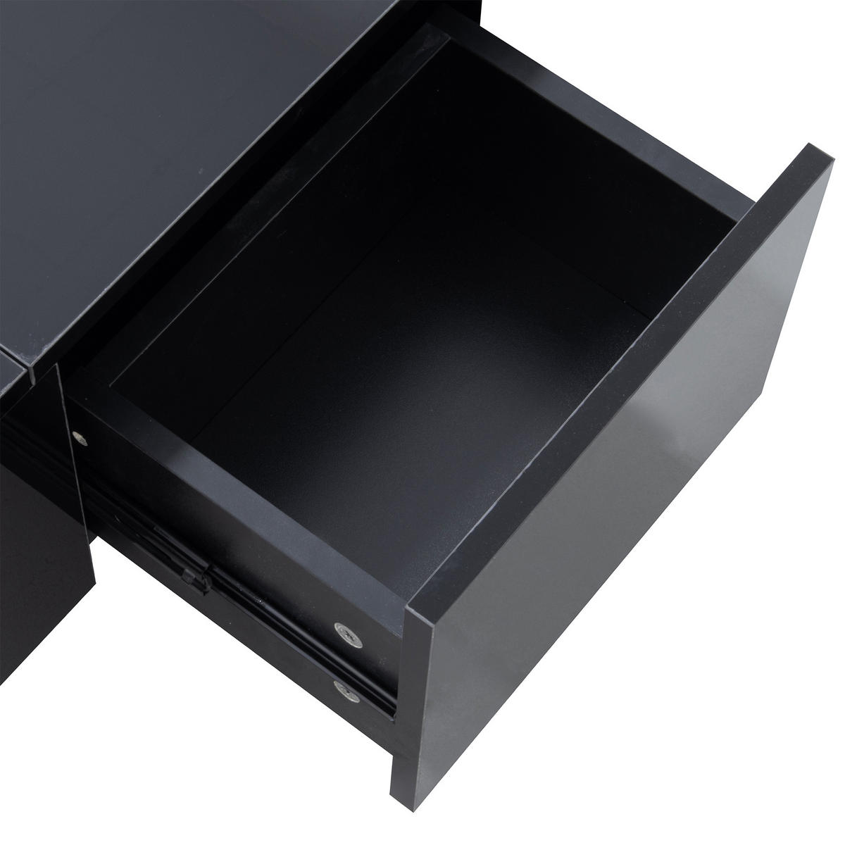 COUCHTISCH DE-113 Slide Schwarz - Schwarz, Holzwerkstoff (50/100/24cm) - ComfortXL