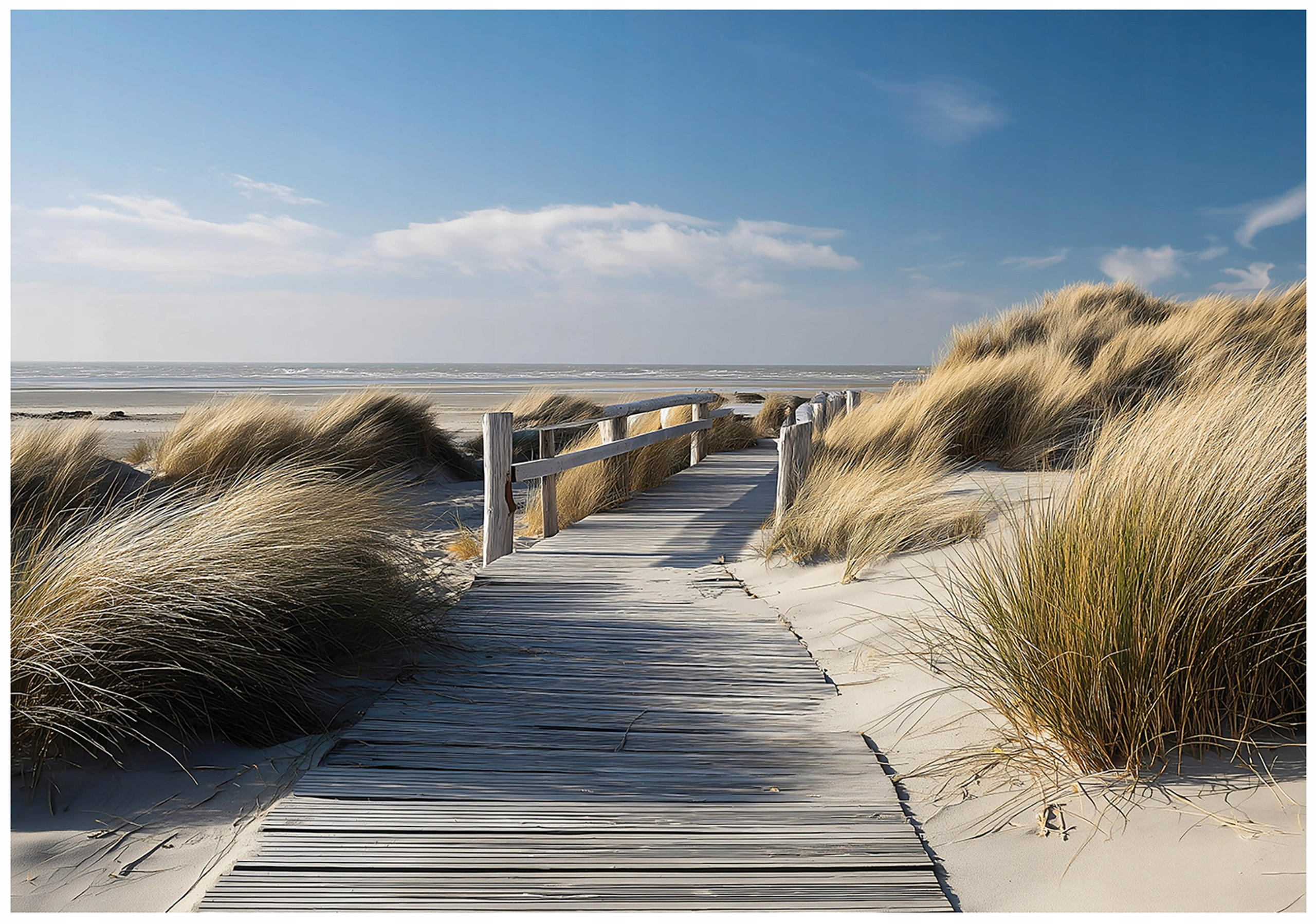 FOTOTAPETE Strand Meer Beige 300x210 cm - Multicolor, Papier (300/210cm) - Wallarena