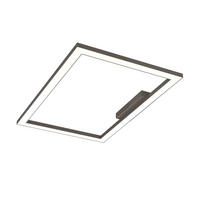LED-DECKENLEUCHTE - Graubraun, Metall (40/60/100cm) - Lumicom