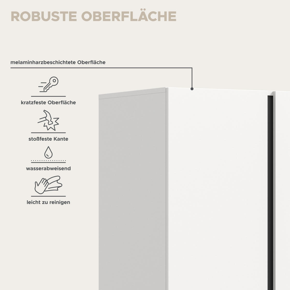 KLEIDERSCHRANK Anga weiß 160/51/180 cm - Weiß, Holzwerkstoff (160/180/51cm) - Xonox