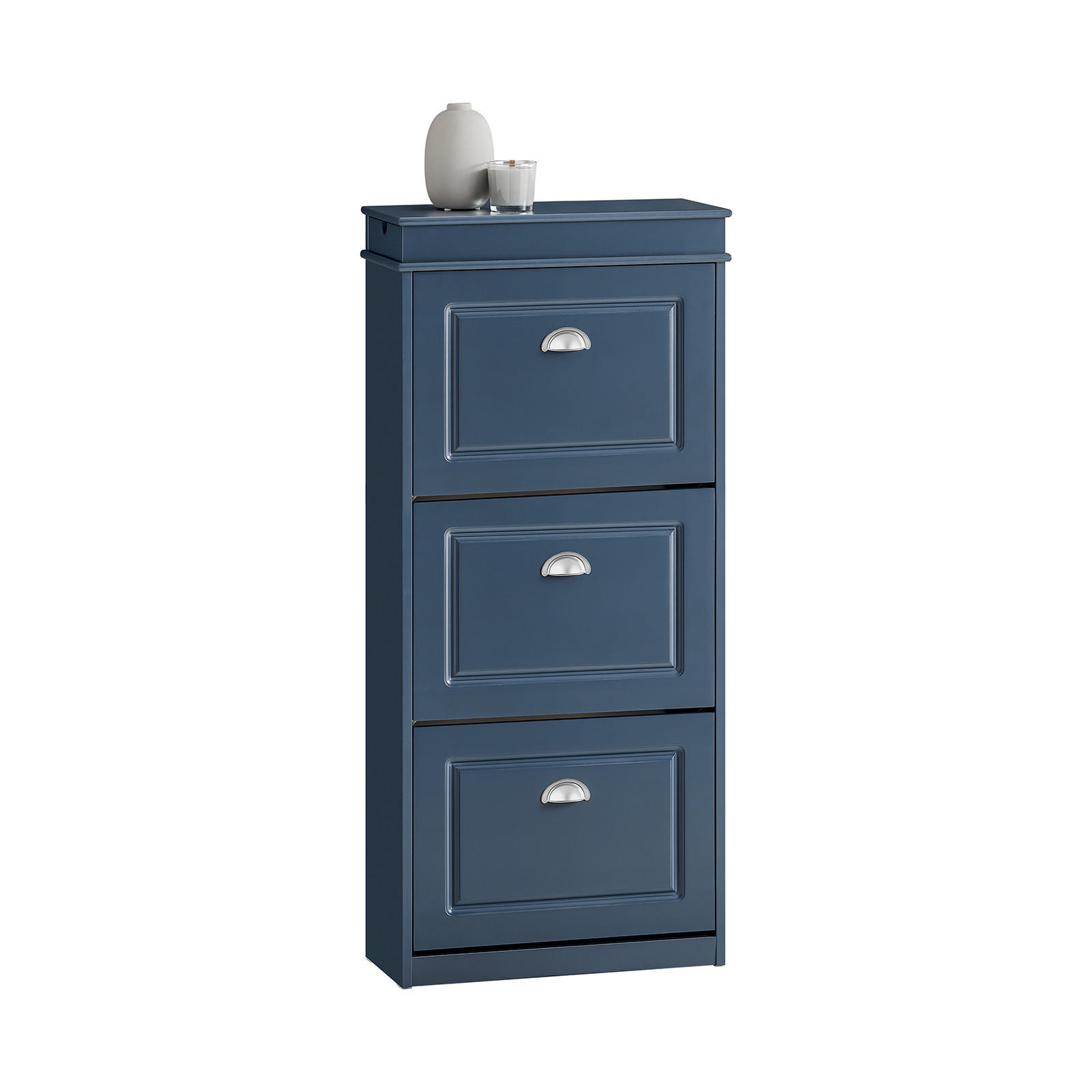 SoBuy BOTNÍK se třemi zásuvkami 53x24x117cm Klasický