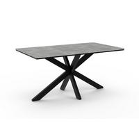 ESSTISCH 160 cm in Steingrau - Grau, Metall (90/160/77cm) - Home Collective