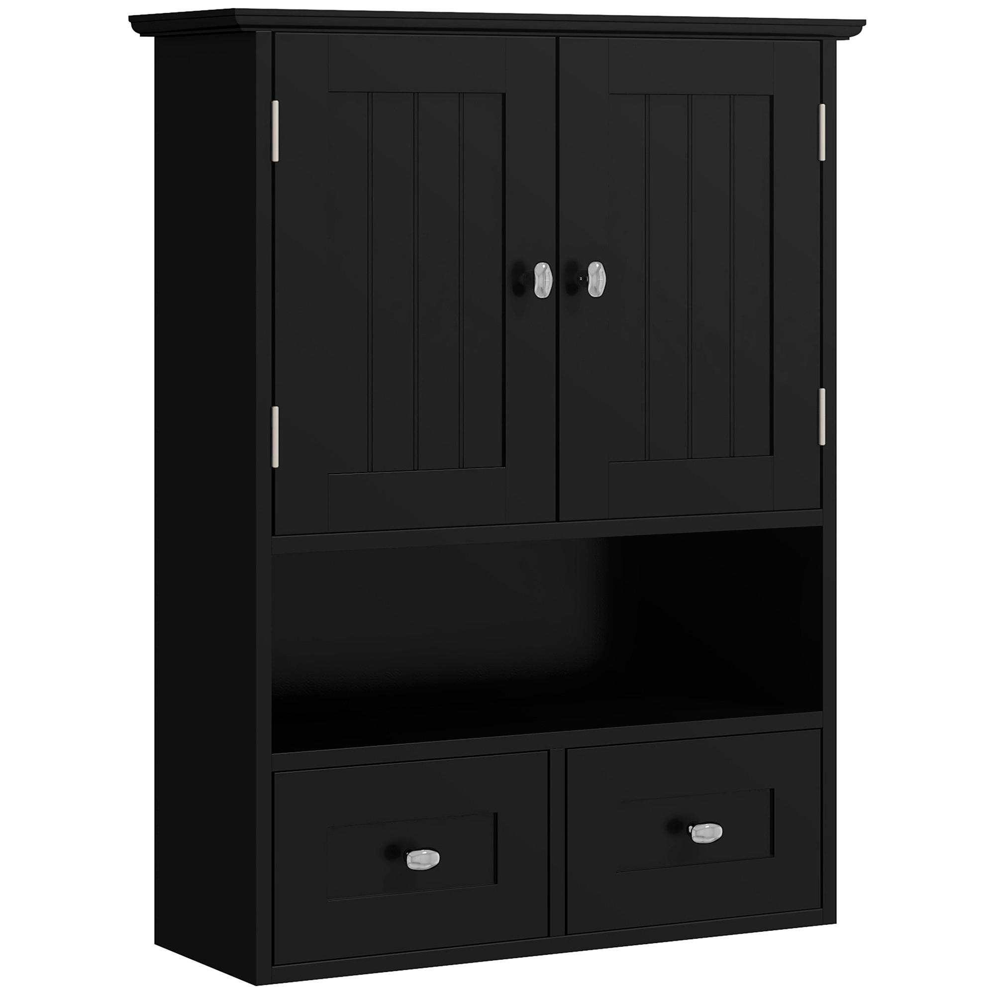 HÄNGESCHRANK Schwarz 1 Stück - Schwarz, Kunststoff (50.8/66/17.8cm) - GiPP